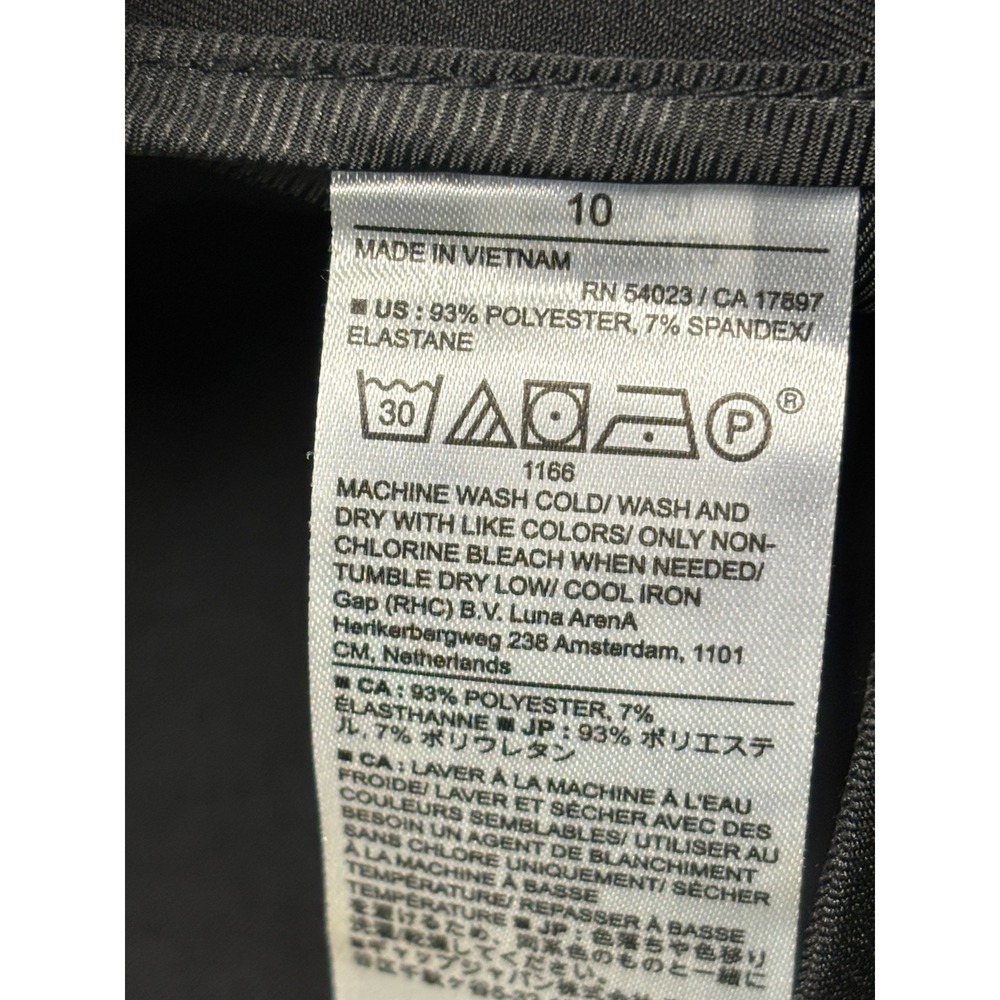 NWT Banana Republic Sculpted Stretch Trouser Pants Black High Rise 10 W34 L32 - Picture 7 of 15